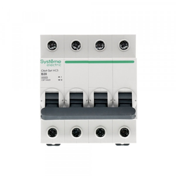 City9 Set Автоматический выключатель (АВ) B 20А 4P 4.5kA 400В