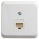 Розетка Schneider Electric ЭТЮД компьютерная RJ45 кат.5е О/У БЕЛЫЙ