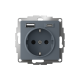 ATLASDESIGN РОЗЕТКА 16А c 2 USB A+C, 5В/2,4А/3,0А, 2х5В/1,5А, механизм, ГРИФЕЛЬ