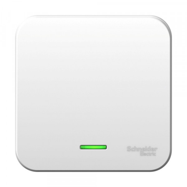 Выключатель Schneider Electric BLANCA 1-клав. с подсветкой О/У , 10А/250B БЕЛЫЙ