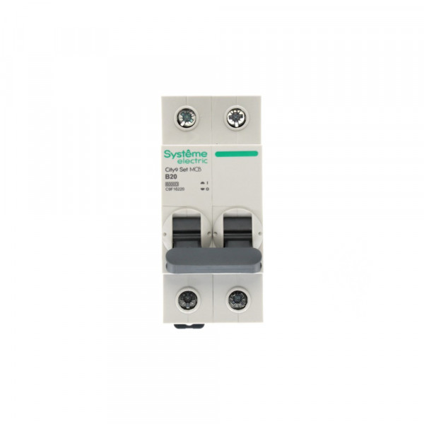 City9 Set Автоматический выключатель (АВ) B 20А 2P 6kA 230В