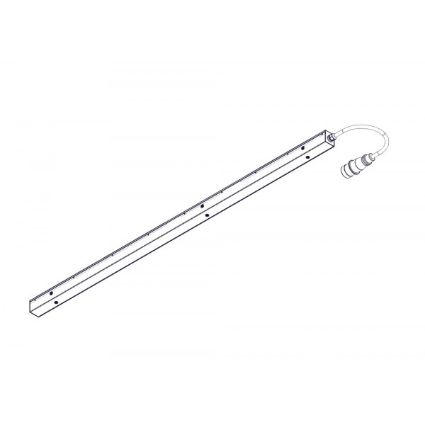 БРП Uniprom, управляемый, 0U, 400В, 3Ф, 16A, 36xC13 6xC19, 3м кабель, IEC309