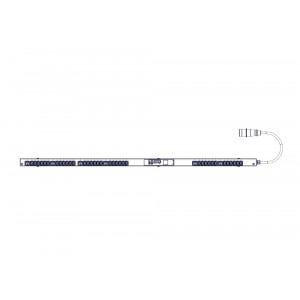БРП Uniprom, управляемый, 0U, 400В, 3Ф, 16A, 36xC13 6xC19, 3м кабель, IEC309