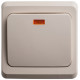 Переключатель Schneider Electric ЭТЮД 1-клав. С/У с подсвет. 10АX/250B КРЕМОВЫЙ