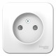 Розетка Schneider Electric BLANCA 1-мест. О/У со шторками 16А/250В БЕЛЫЙ