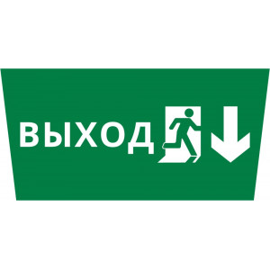 Пиктограмма ДСО-101-IP65 "Выход Фигура - вниз 2"