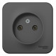 Розетка Schneider Electric BLANCA 1-мест. О/У 16А/250В АНТРАЦИТ