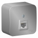 Розетка Schneider Electric BLANCA компьютерная RJ45 кат.5e О/У АЛЮМИНИЙ