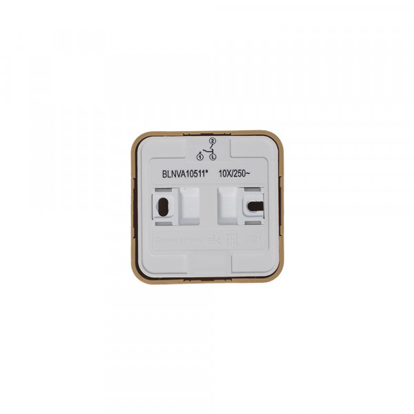 Выключатель Schneider Electric BLANCA 2х-клав. с подсветкой О/У 10А/250B ЯСЕНЬ