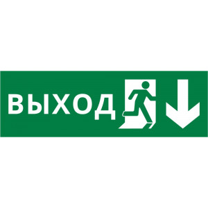 Пиктограмма ДСО-101-IP65-Н "Выход Фигура - вниз 2"