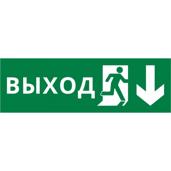 Пиктограмма ДСО-101-IP65-Н "Выход Фигура - вниз 2"