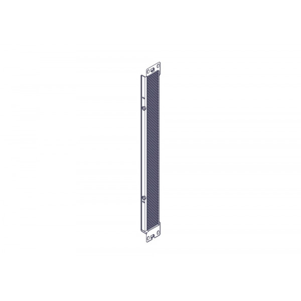 Щеточный уплотнитель Systeme Electric, серия Uniprom, 1U, 2шт, черный