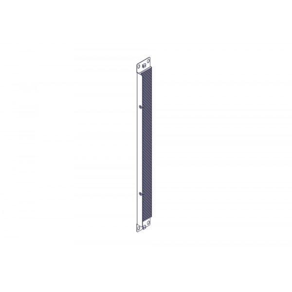 Щеточный уплотнитель Systeme Electric, серия Uniprom, 1U, 2шт, черный