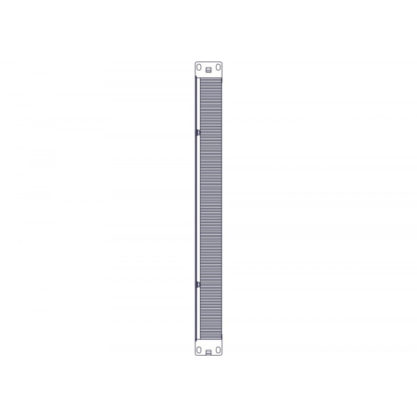 Щеточный уплотнитель Systeme Electric, серия Uniprom, 1U, 2шт, черный