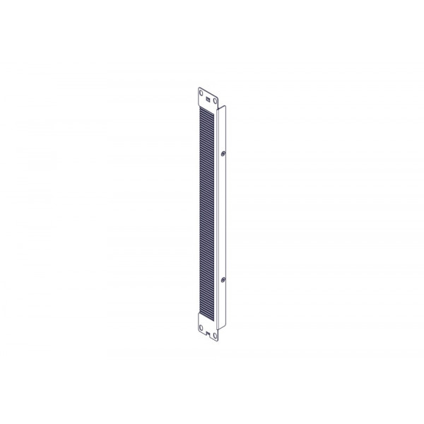 Щеточный уплотнитель Systeme Electric, серия Uniprom, 1U, 2шт, черный