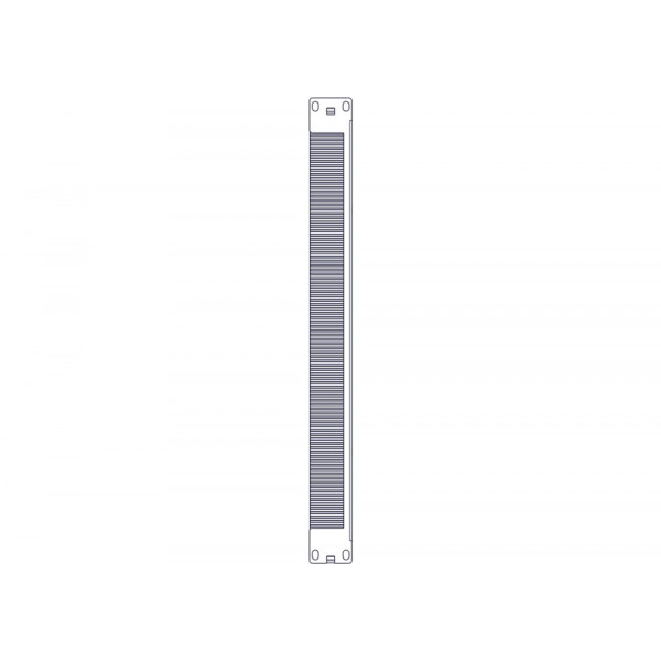 Щеточный уплотнитель Systeme Electric, серия Uniprom, 1U, 2шт, черный
