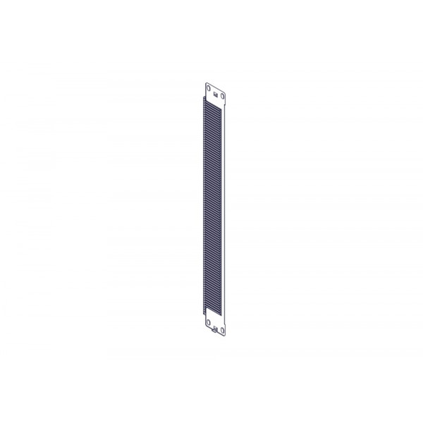 Щеточный уплотнитель Systeme Electric, серия Uniprom, 1U, 2шт, черный