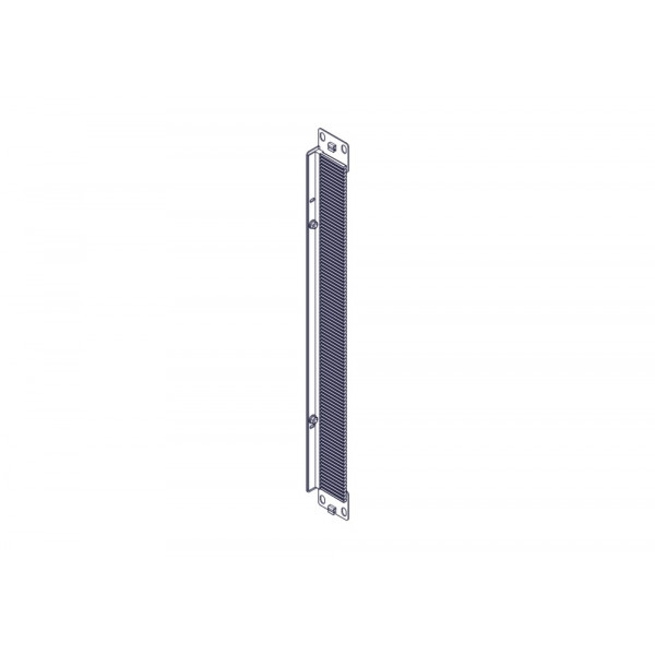 Щеточный уплотнитель Systeme Electric, серия Uniprom, 1U, 2шт, черный