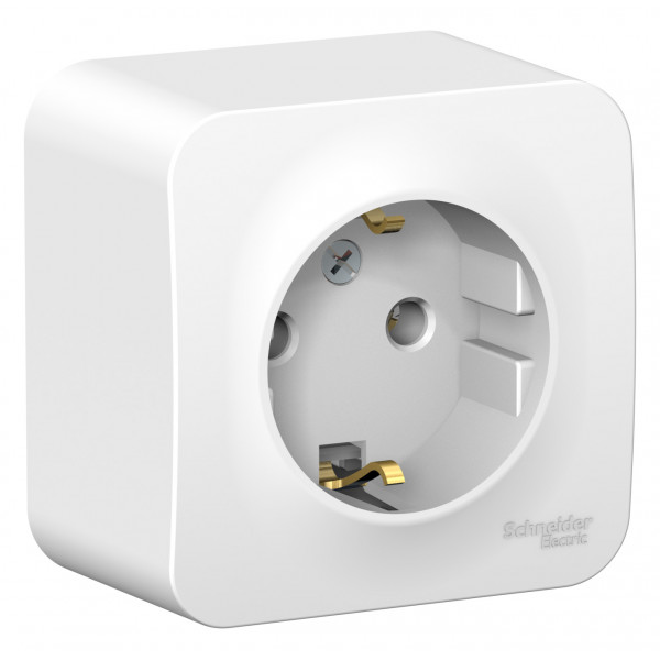 Розетка Schneider Electric BLANCA 1-мест. с заземлением О/У 16А/250В БЕЛЫЙ