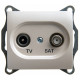 GLOSSA TV-SAT РОЗЕТКА оконечная 1DB, механизм, ПЕРЛАМУТРОВЫЙ
