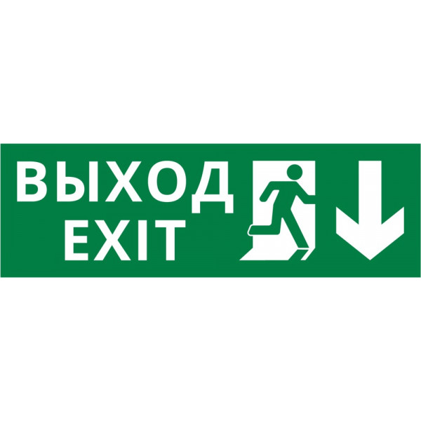 Пиктограмма ДСО-101-IP65-Н "Выход Фигура - вниз 1"