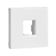 W45 Плата лицевая для 1xKeystone, 2 модуля (45х45 мм) БЕЛАЯ RAL9010