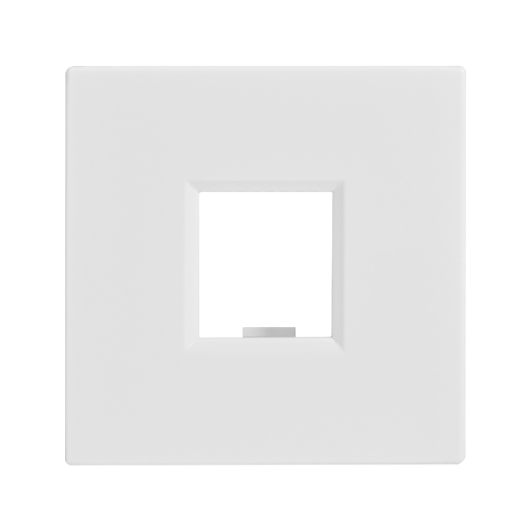 W45 Плата лицевая для 1xKeystone, 2 модуля (45х45 мм) БЕЛАЯ RAL9010