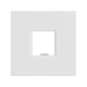 W45 Плата лицевая для 1xKeystone, 2 модуля (45х45 мм) БЕЛАЯ RAL9010