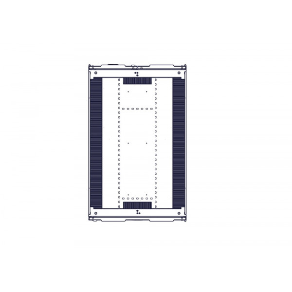Шкаф Systeme Electric, серия Uniprom, 42U-750/1200, боковые панели 4шт, черный