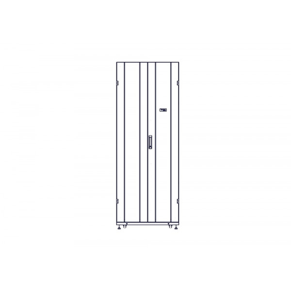 Шкаф Systeme Electric, серия Uniprom, 42U-750/1200, боковые панели 4шт, черный