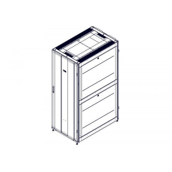 Шкаф Systeme Electric, серия Uniprom, 42U-750/1200, боковые панели 4шт, черный