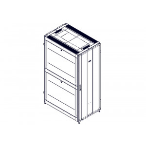 Шкаф Systeme Electric, серия Uniprom, 42U-750/1200, боковые панели 4шт, черный