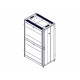 Шкаф Systeme Electric, серия Uniprom, 42U-750/1200, боковые панели 4шт, черный
