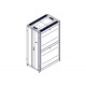 Шкаф Systeme Electric, серия Uniprom, 42U-750/1200, боковые панели 4шт, черный