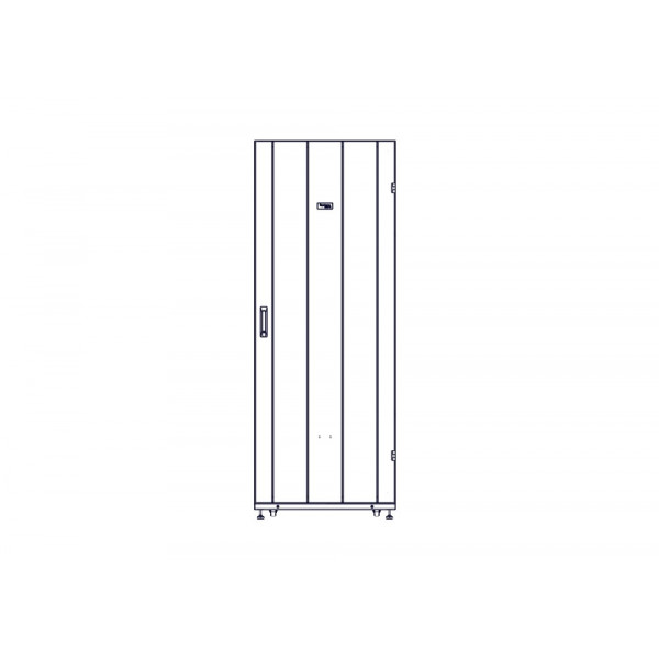 Шкаф Systeme Electric, серия Uniprom, 42U-750/1200, боковые панели 4шт, черный