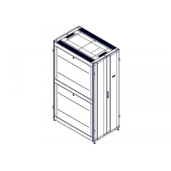 Шкаф Systeme Electric, серия Uniprom, 42U-750/1200, боковые панели 4шт, черный