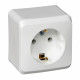 Розетка Schneider Electric ЭТЮД 1-мест. О/У с заземл. 16А/250В БЕЛЫЙ