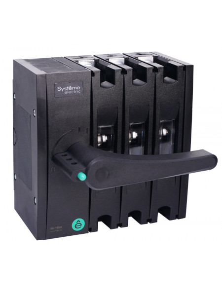 ВЫКЛ.-РАЗЪЕДИНИТЕЛЬ SYSTEMEPACT SD160 3P 100A РУКОЯТКА СЛЕВА ФРОНТ._РУКОЯТКА ЗАКАЗЫВАЕТСЯ ОТДЕЛЬНО