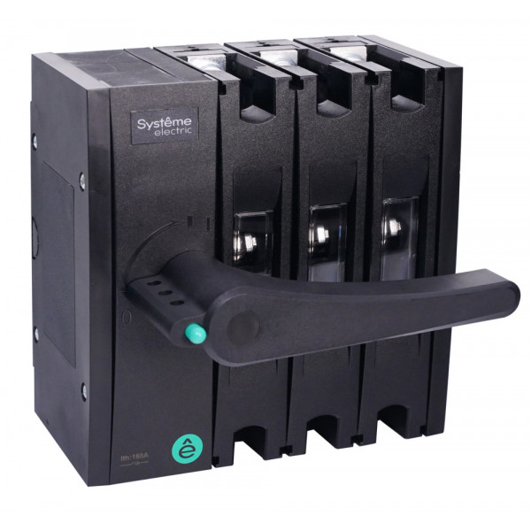 ВЫКЛ.-РАЗЪЕДИНИТЕЛЬ SYSTEMEPACT SD160 3P 100A РУКОЯТКА СЛЕВА ФРОНТ._РУКОЯТКА ЗАКАЗЫВАЕТСЯ ОТДЕЛЬНО