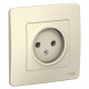 Розетка Schneider Electric BLANCA 1-мест. С/У 16А/250В МОЛОЧНЫЙ