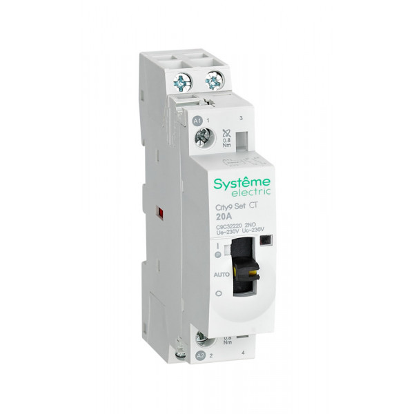 City9 Set Контактор 2P 2НО 20A AC 230В-230В