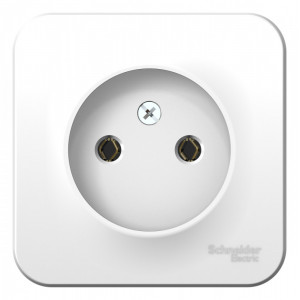 Розетка Schneider Electric BLANCA 1-мест. О/У 16А/250В БЕЛЫЙ