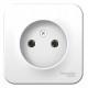 Розетка Schneider Electric BLANCA 1-мест. О/У 16А/250В БЕЛЫЙ