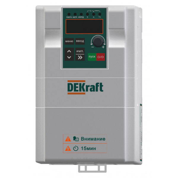 Преобразователь частоты DEKV060- 2.2кВт 3 фазы 380В с торм. модулем