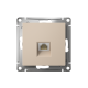 ATLASDESIGN РОЗЕТКА компьютерная RJ45 кат. 6A, механизм, ПЕСОЧНЫЙ