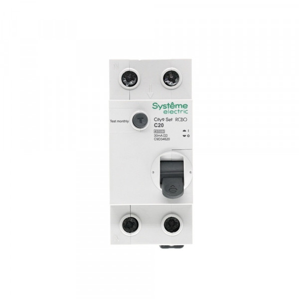 City9 Set Авт. выкл. диф. тока (АВДТ) 1P+N С 20А 4.5kA 30мА Тип-AС 230В