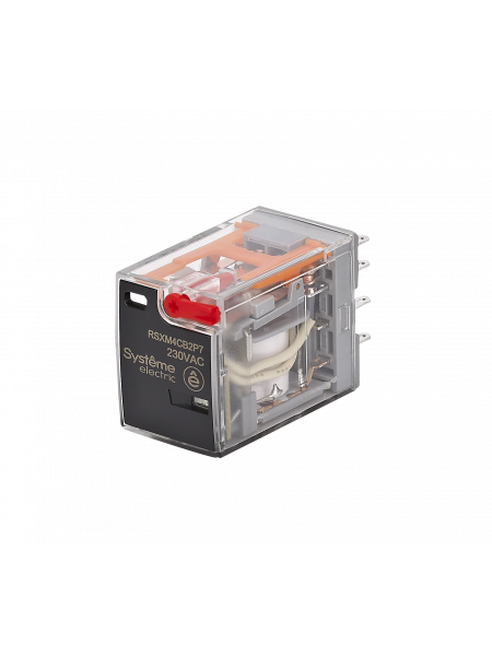 Реле 5A 4CO 230VAC тест кнопка LED