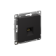 ATLASDESIGN РОЗЕТКА компьютерная RJ45 кат. 6A, механизм, КАРБОН