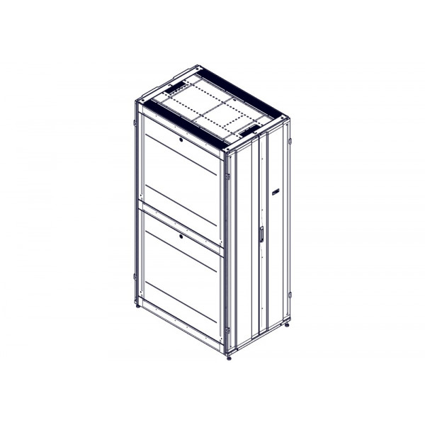 Шкаф Systeme Electric, серия Uniprom, 48U-800/1200, боковые панели 4шт, черный