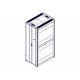 Шкаф Systeme Electric, серия Uniprom, 48U-800/1200, боковые панели 4шт, черный